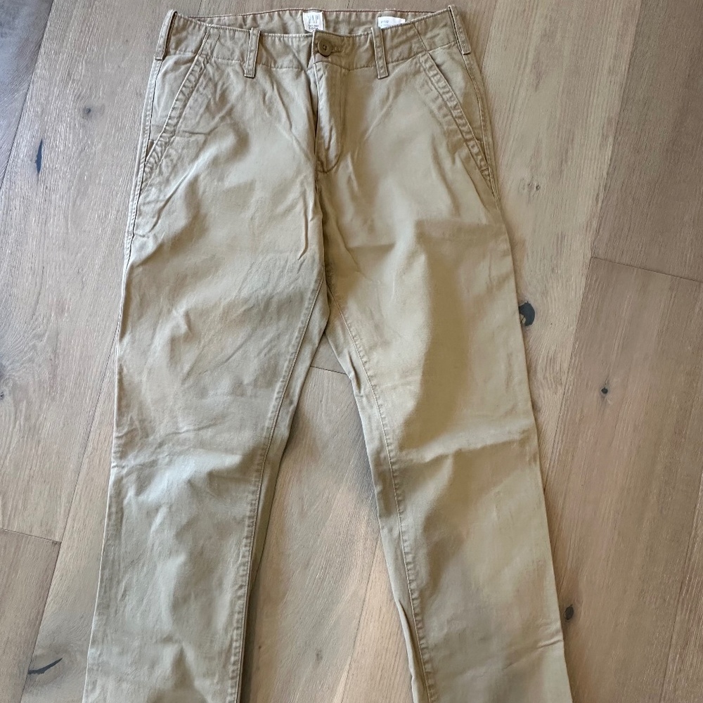 GAP 30x32 Lived in Straight Mission Tan Khaki